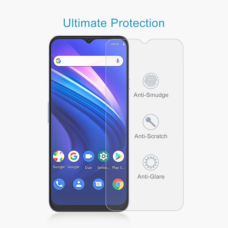 Clear tempered glass screen protector film with rounded edges for anti-scratch protection