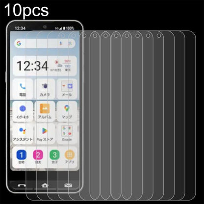 Clear 2.5D tempered glass screen protector set, 10-pack, multiple films for smartphone