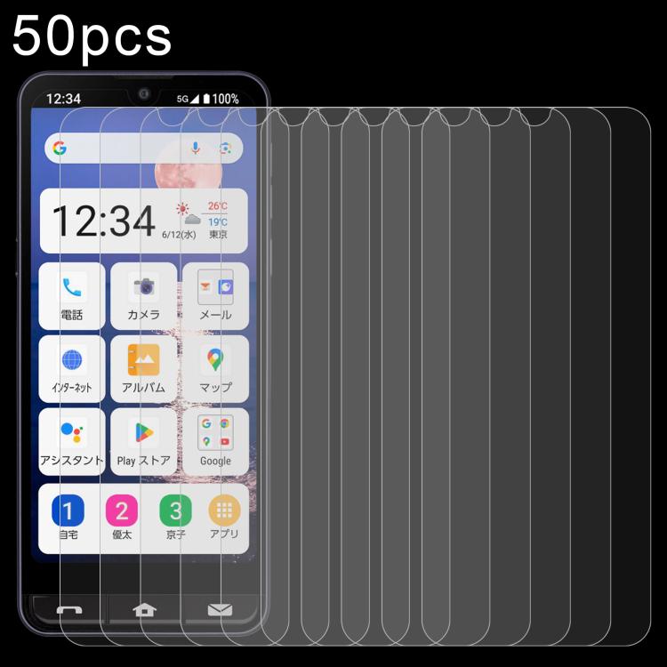 Tempered glass screen protector film, clear 2.5D cover for smartphone display