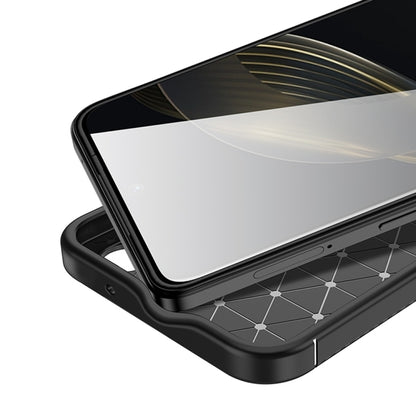 Black TPU phone case with raised edges for screen and camera protection