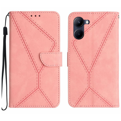 Pink embossed leather phone wallet case with magnetic flap and wrist strap, card slot