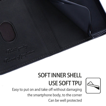 Phone wallet case interior with soft TPU lining on dark gray leather-look