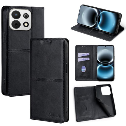 Black magnetic folio phone case with card slots and flip stand