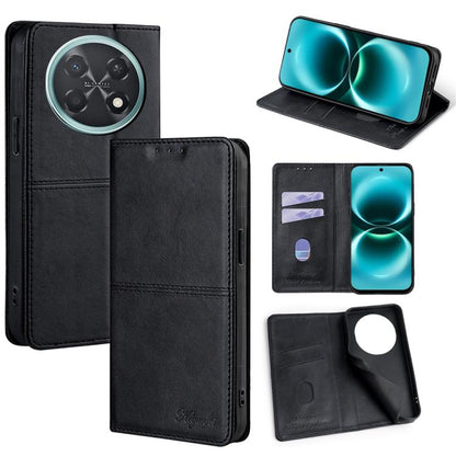 Magnetic leather wallet phone case, black, with card slots and stand cover
