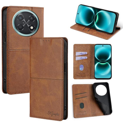 Magnetic leather wallet phone case, light brown, flip cover with inner card slots