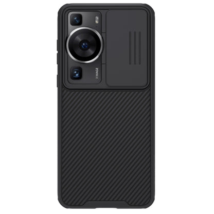 NILLKIN CamShield Pro phone case for Huawei P60 Pro, black textured design with camera cutouts