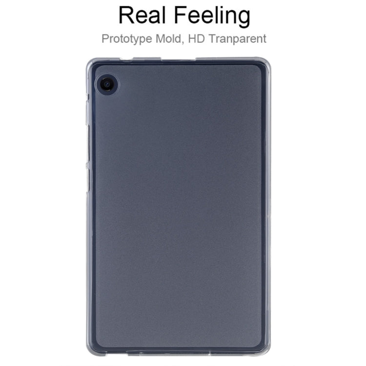 Transparent TPU tablet case for Huawei MatePad T8, front cover with raised edges