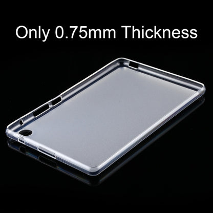 Transparent TPU tablet case for Huawei MatePad T8, slim profile with button openings