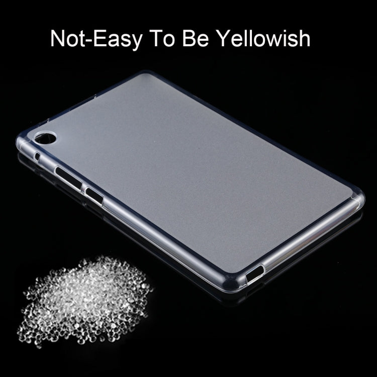 Transparent TPU tablet case for Huawei MatePad T8, clear back panel with port openings