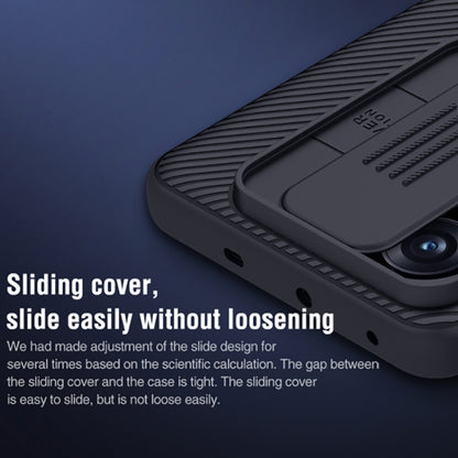 Black phone case corner with camera module and sliding cover panel.