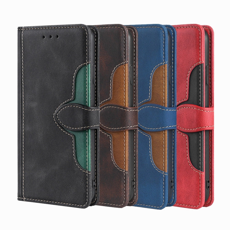 Leather phone cases with magnetic buckle, flip cover and card slots, assorted colors
