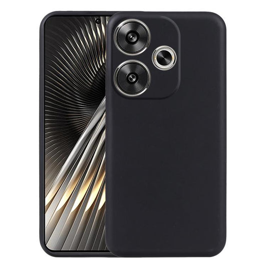 Black TPU phone case with dual camera cutouts and raised edges