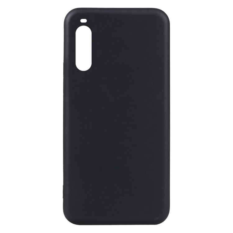 Black TPU phone case with precise cutout for front earpiece and buttons