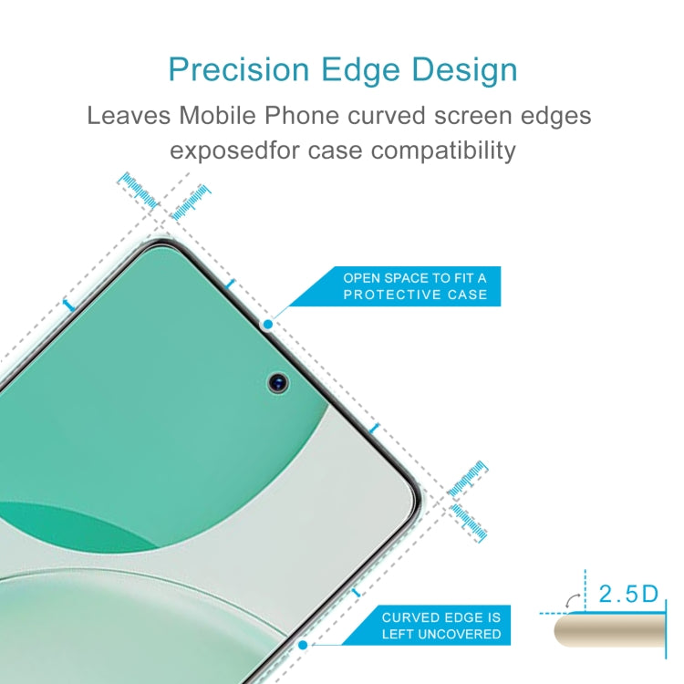2.5D tempered glass screen protector with case-compatible precise edge cut