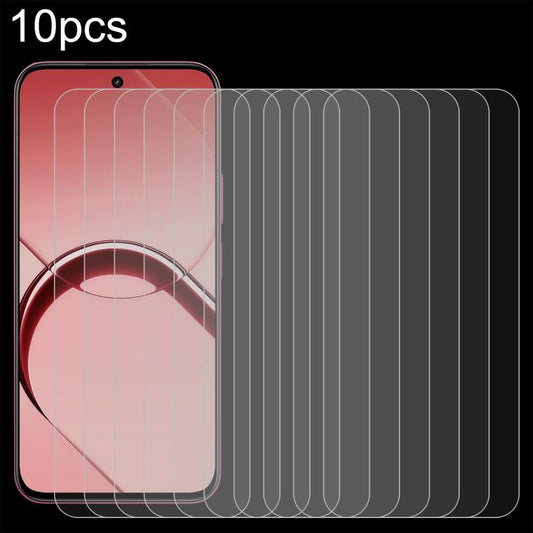 10-pack tempered glass screen protectors with rounded 2.5D edges for phone screens