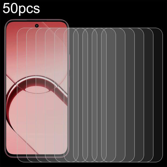Tempered glass screen protector film set, 2.5D curved edge, 50 pack