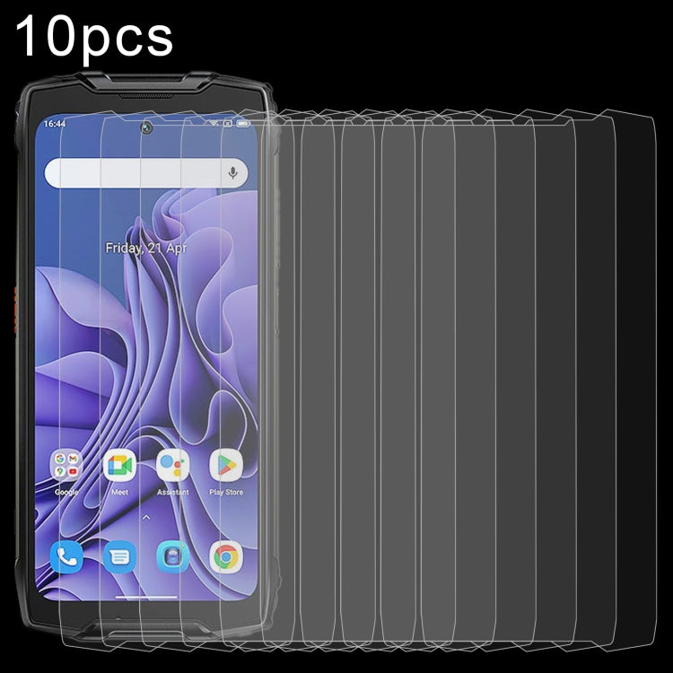 Set of 10 tempered glass screen protectors for Blackview BV9300, 2.5D curved