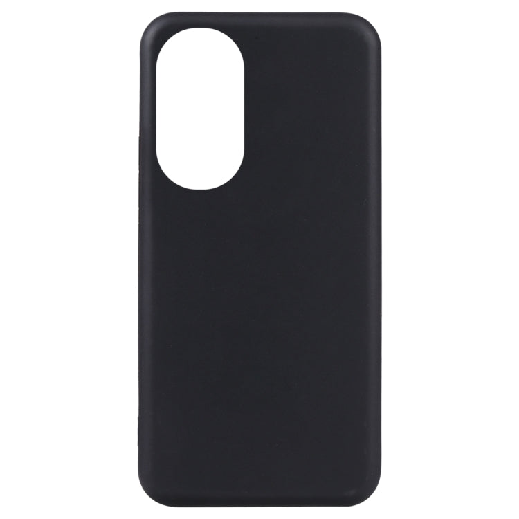 Black TPU phone case back with large top opening and smooth protective shell