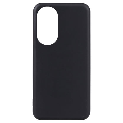Black TPU phone case back with large top opening and smooth protective shell