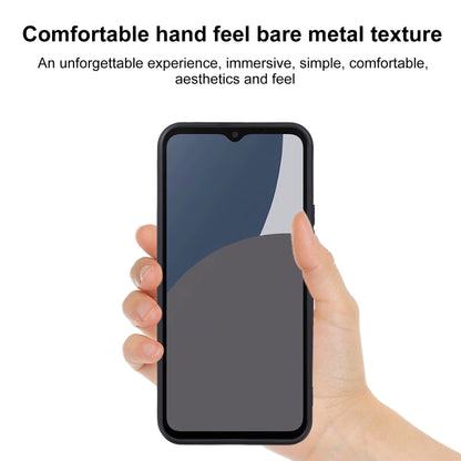Matte black TPU phone case on a phone, with camera cutout and ports
