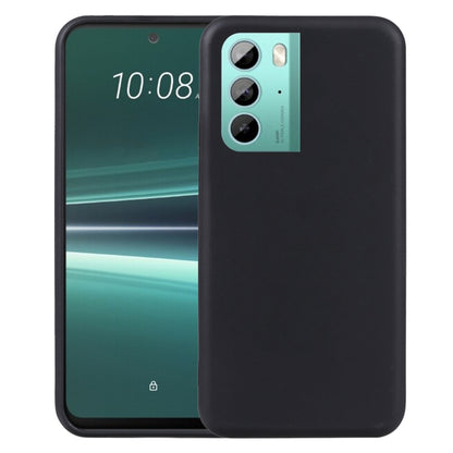 Black TPU phone case with camera and port cutouts, slim protective cover