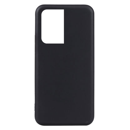 Black TPU phone case with smooth back and side bumper, minimal design