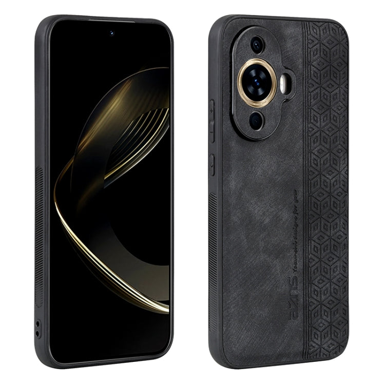 Black phone case with 3D embossed skin texture, camera cutout, and slim edges