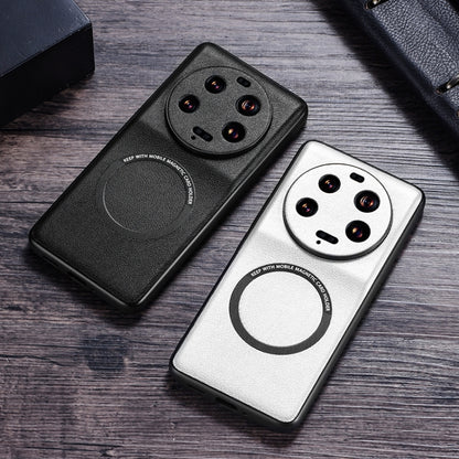 Black and white PU MagSafe magnetic phone cases with circular card holder detail