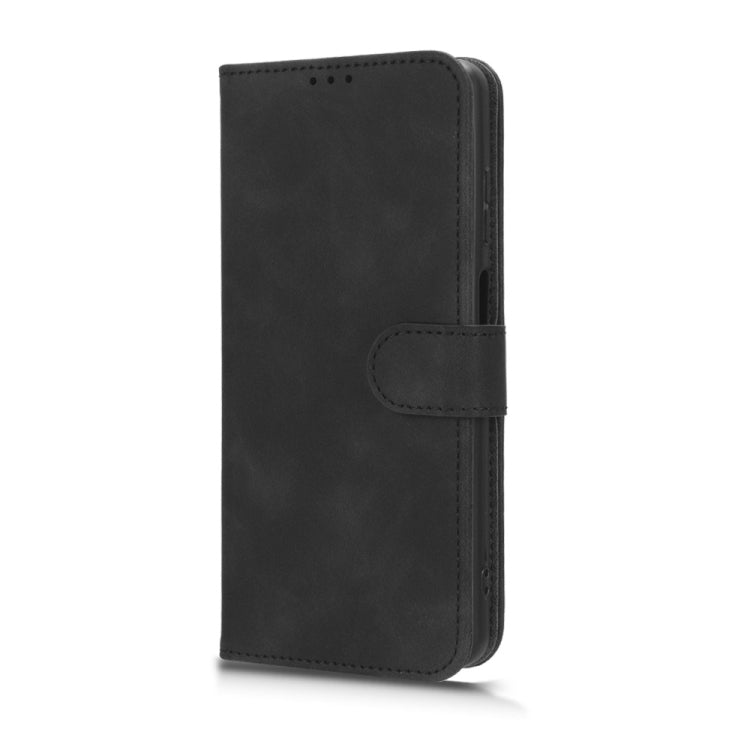 Black magnetic flip leather phone case for Blackview A53 Pro, rear side view