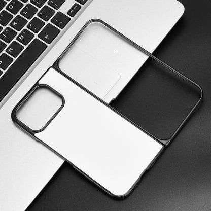 White PU leather-style phone case with cutout and protective back cover