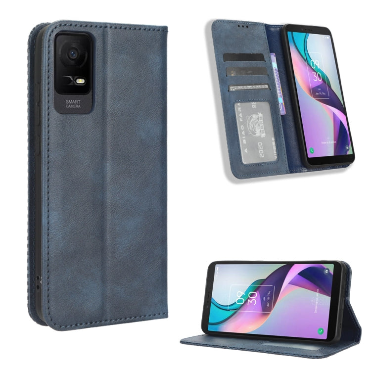 Dark slate retro textured phone case with magnetic flap and card slots