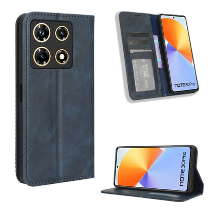 Dark gray leather magnetic buckle phone case with card slots and stand, retro texture
