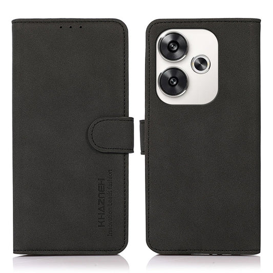 Black matte leather folio phone case with magnetic flap and card holder