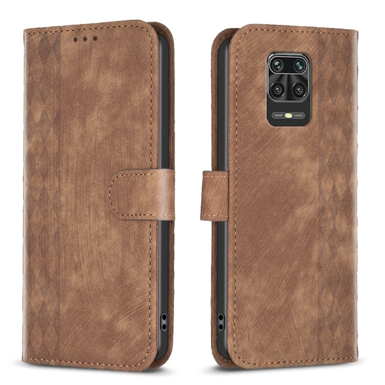Embossed leather flip phone case, brown, front cover with side strap