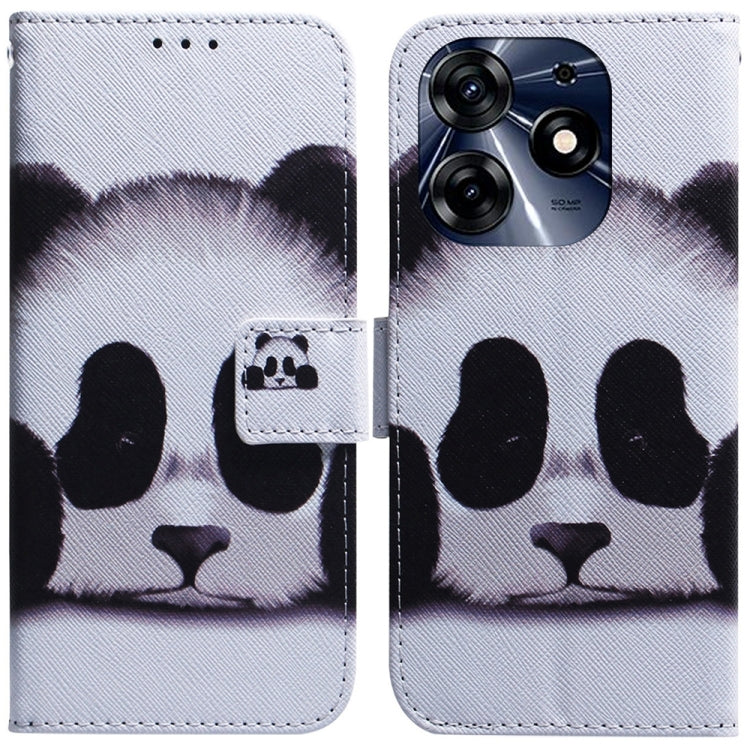 Flip leather phone case with white dog and paw print, magnetic flap and camera cutout.