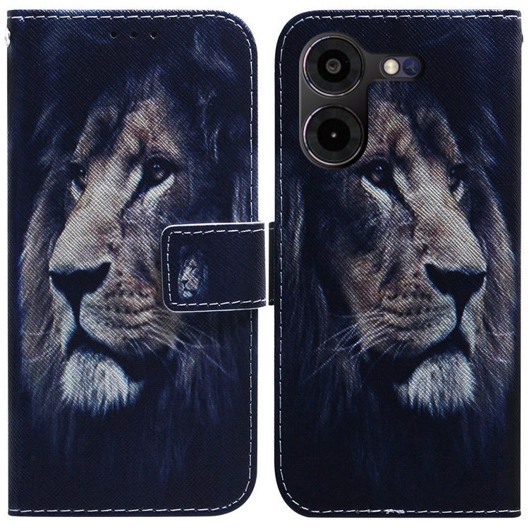 Dark blue dog face print flip leather phone case with magnetic closure and card slot