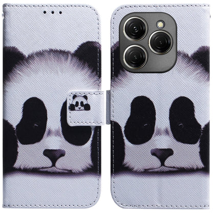 Flip leather phone case with white cat paw illustration and magnetic flap