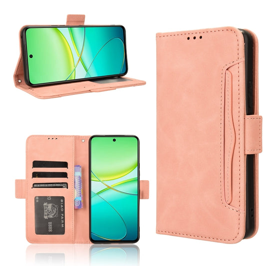Skin Feel Calf Texture Card Slots Leather Phone Case, For vivo Y58 5G, For vivo S19 Pro 5G / V40 5G, For vivo S19 5G, For vivo Y28 4G, For vivo X100 Ultra 5G, For vivo Y38 5G / Y200i 5G, For vivo Y03 4G, For vivo Y200e 5G / Y100 5G IND                 ...