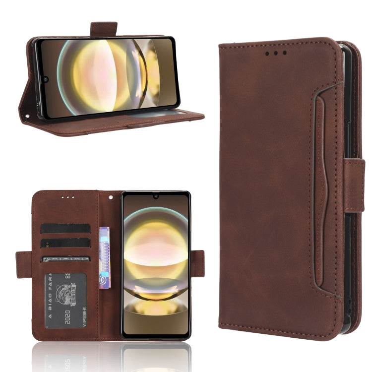 Skin Feel Calf Texture Card Slots Leather Phone Case, For Sharp Aquos wish6, For Sharp Aquos R11, For Sharp Aquos Sense10, For Sharp Aquos R10, For Sharp Aquos wish5, For Sharp Basio Active3, For Sharp Aquos Sense9, For Sharp Aquos R9 Pro              ...