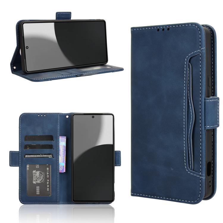 Skin Feel Calf Texture Card Slots Leather Phone Case, For Sharp Aquos wish6, For Sharp Aquos R11, For Sharp Aquos Sense10, For Sharp Aquos R10, For Sharp Aquos wish5, For Sharp Basio Active3, For Sharp Aquos Sense9, For Sharp Aquos R9 Pro              ...
