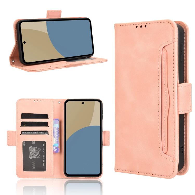 Skin Feel Calf Texture Card Slots Leather Phone Case, For Sharp Aquos wish6, For Sharp Aquos R11, For Sharp Aquos Sense10, For Sharp Aquos R10, For Sharp Aquos wish5, For Sharp Basio Active3, For Sharp Aquos Sense9, For Sharp Aquos R9 Pro              ...