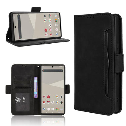 Skin Feel Calf Texture Card Slots Leather Phone Case, For Sharp Aquos wish6, For Sharp Aquos R11, For Sharp Aquos Sense10, For Sharp Aquos R10, For Sharp Aquos wish5, For Sharp Basio Active3, For Sharp Aquos Sense9, For Sharp Aquos R9 Pro              ...