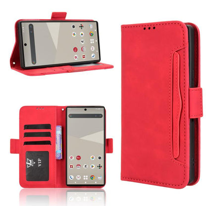 Skin Feel Calf Texture Card Slots Leather Phone Case, For Sharp Aquos wish6, For Sharp Aquos R11, For Sharp Aquos Sense10, For Sharp Aquos R10, For Sharp Aquos wish5, For Sharp Basio Active3, For Sharp Aquos Sense9, For Sharp Aquos R9 Pro              ...
