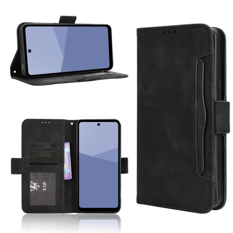 Skin Feel Calf Texture Card Slots Leather Phone Case, For Sharp Aquos wish6, For Sharp Aquos R11, For Sharp Aquos Sense10, For Sharp Aquos R10, For Sharp Aquos wish5, For Sharp Basio Active3, For Sharp Aquos Sense9, For Sharp Aquos R9 Pro              ...