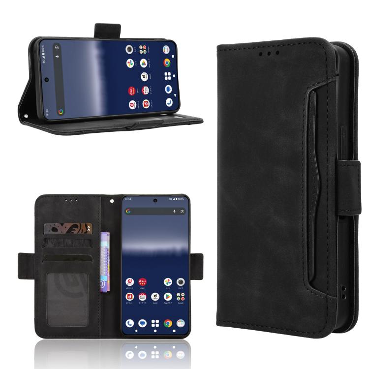 Skin Feel Calf Texture Card Slots Leather Phone Case, For Sharp Aquos wish6, For Sharp Aquos R11, For Sharp Aquos Sense10, For Sharp Aquos R10, For Sharp Aquos wish5, For Sharp Basio Active3, For Sharp Aquos Sense9, For Sharp Aquos R9 Pro              ...