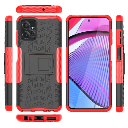 Tire Texture TPU + PC Phone Case with Holder, For Motorola Moto G Power 5G 2023