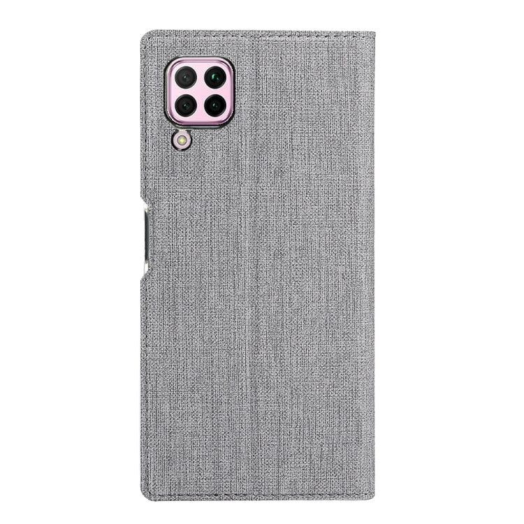 Grey fabric-texture protective phone case with precise camera opening