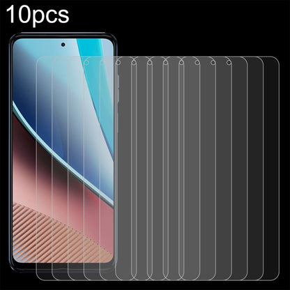 Tempered glass screen protector set (10 pack) with curved cover for smartphone screen