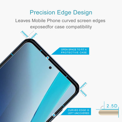 2.5D tempered glass screen protector with curved edge design for case compatibility