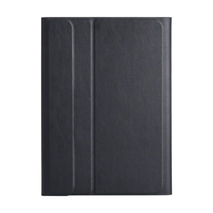 Black textured folio cover with two-panel design for tablet protection